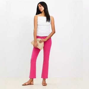 Petite High Rise Kick Crop Jeans in Watermelon Sorbet